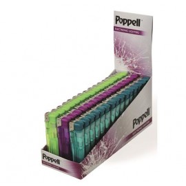 Poppell  Electronic Clear Refillable Lighter Smokers